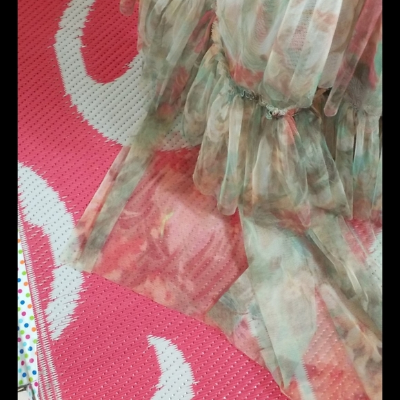 Raise vanessa floral tier draped ruffle gown - Picture 14 of 16